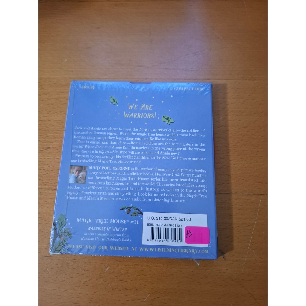 Audiobook - Magic Tree House #31 - Warriors in Winter CD - New - Picture 4 of 4